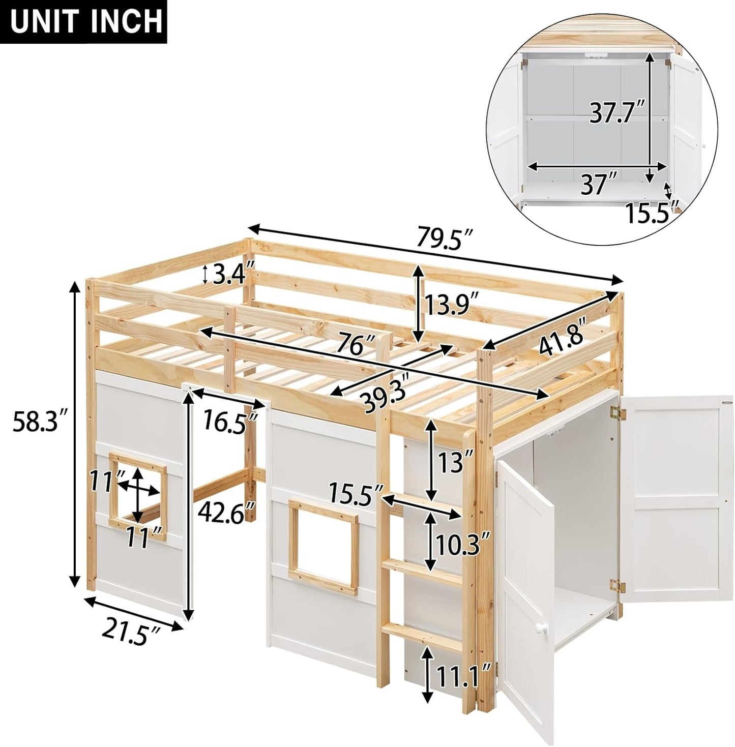 Dreamer’s Playhouse Loft Bed