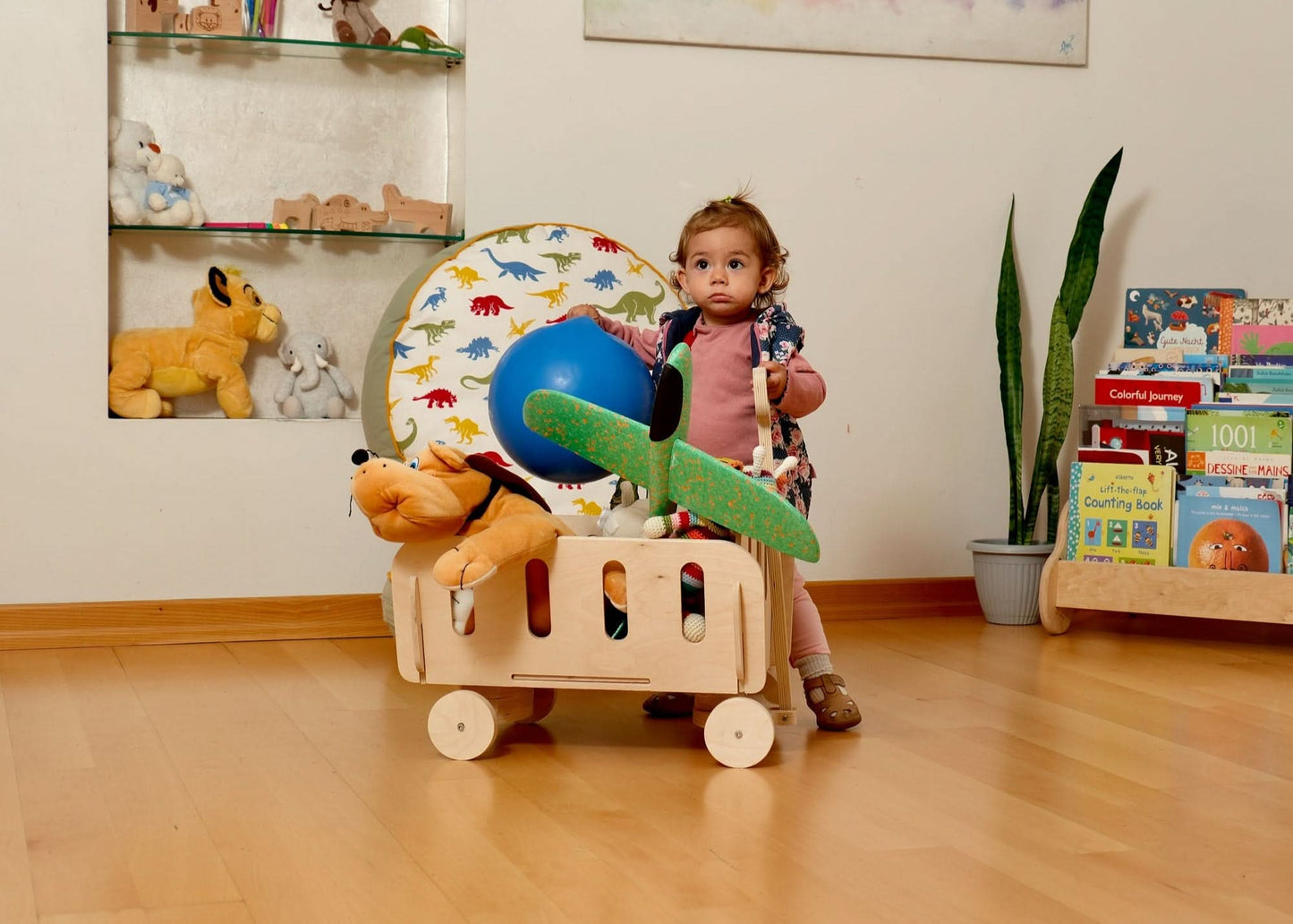 Architect’s Wooden Toy Storage Wagon