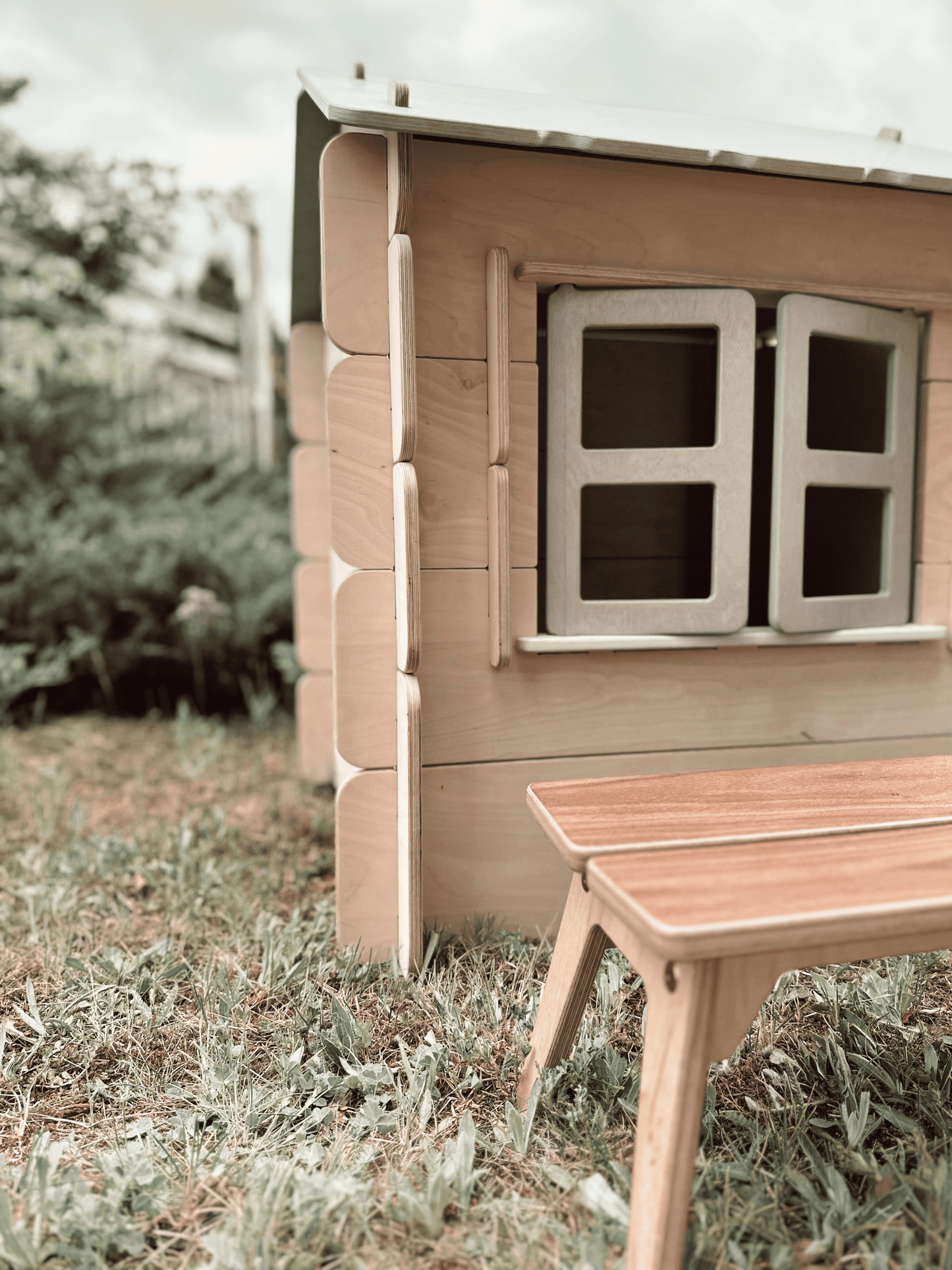 Explorer's Chalet-Style Wooden Playhouse