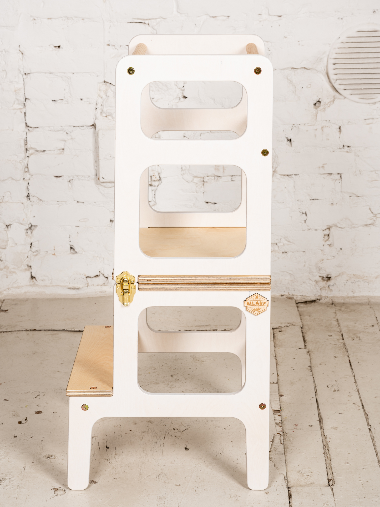 Architect's Learning Tower & Table - White Edition
