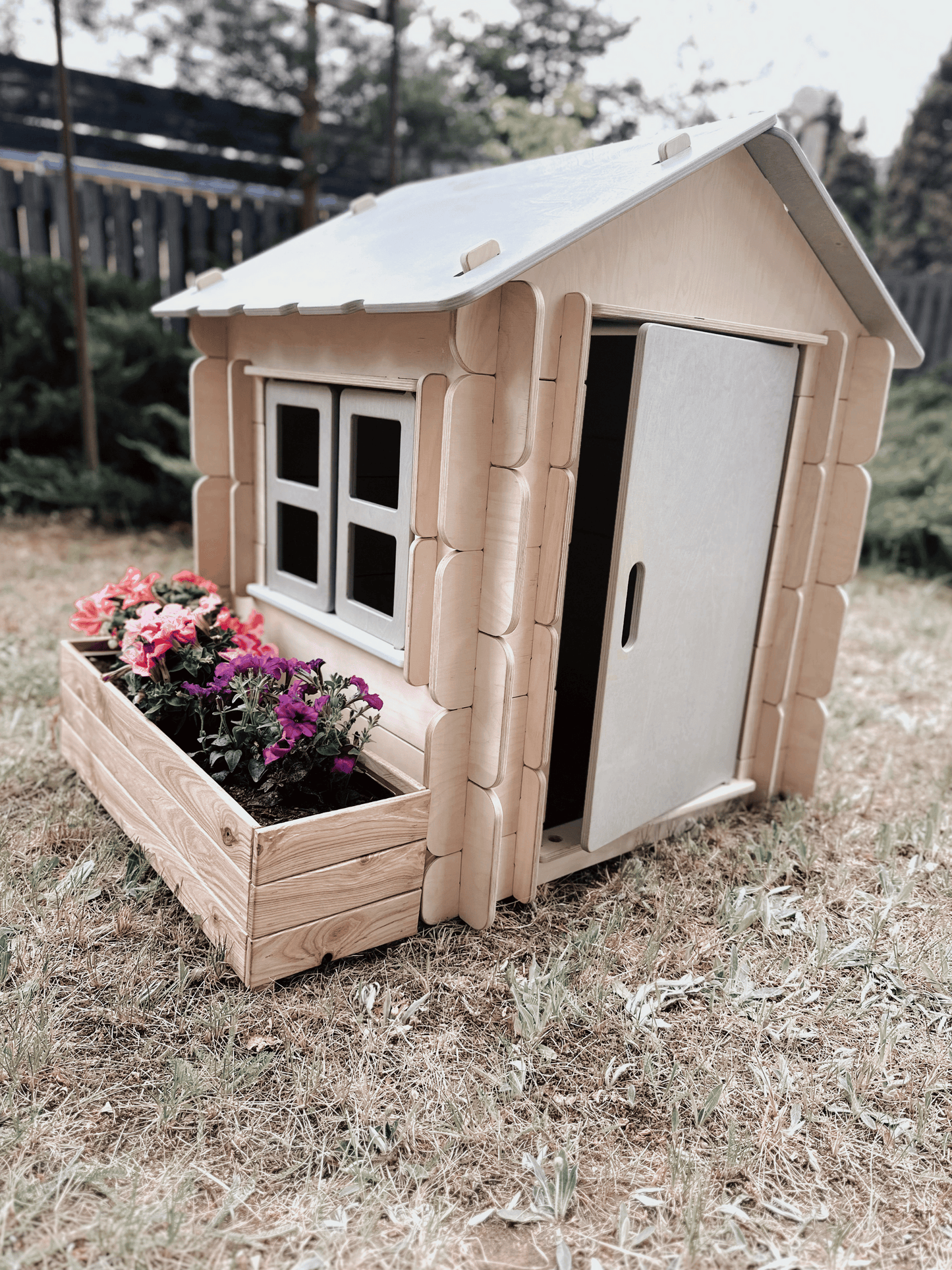 Explorer's Chalet-Style Wooden Playhouse