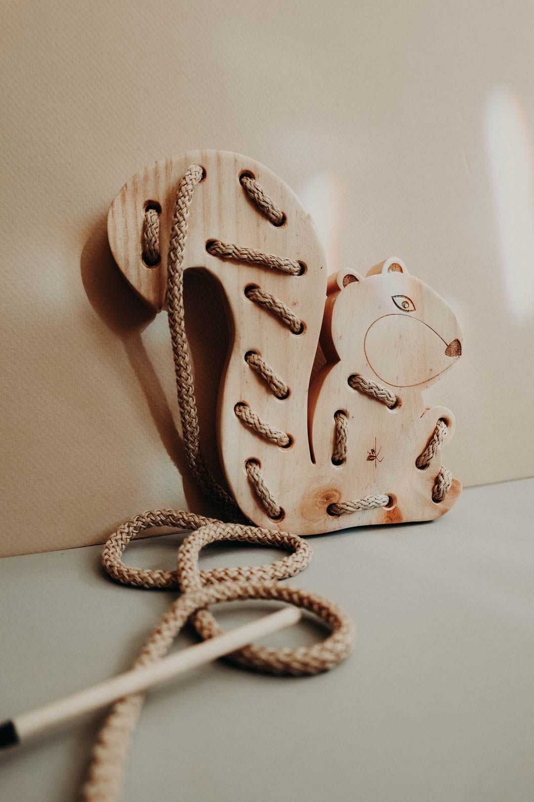 Naturalist's Squirrel Lacing Toy