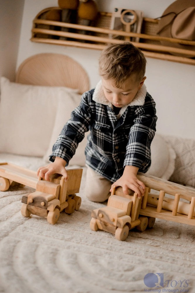 Engineer’s Wooden Log Truck