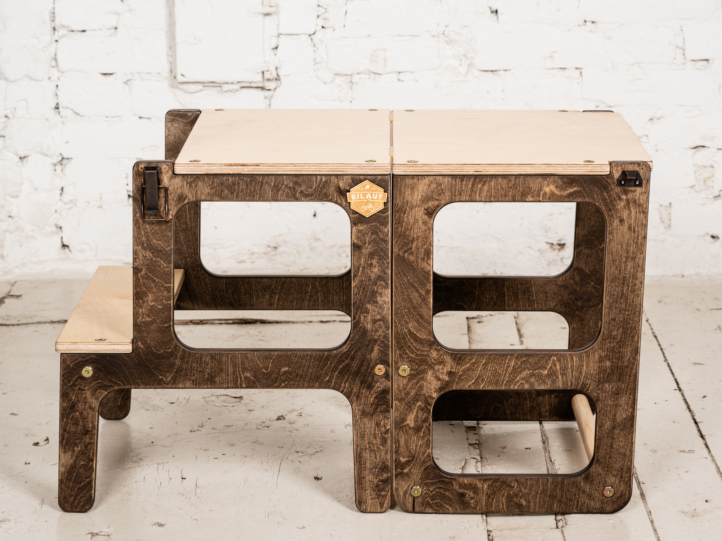 Architect's Learning Tower & Table - Brown Edition