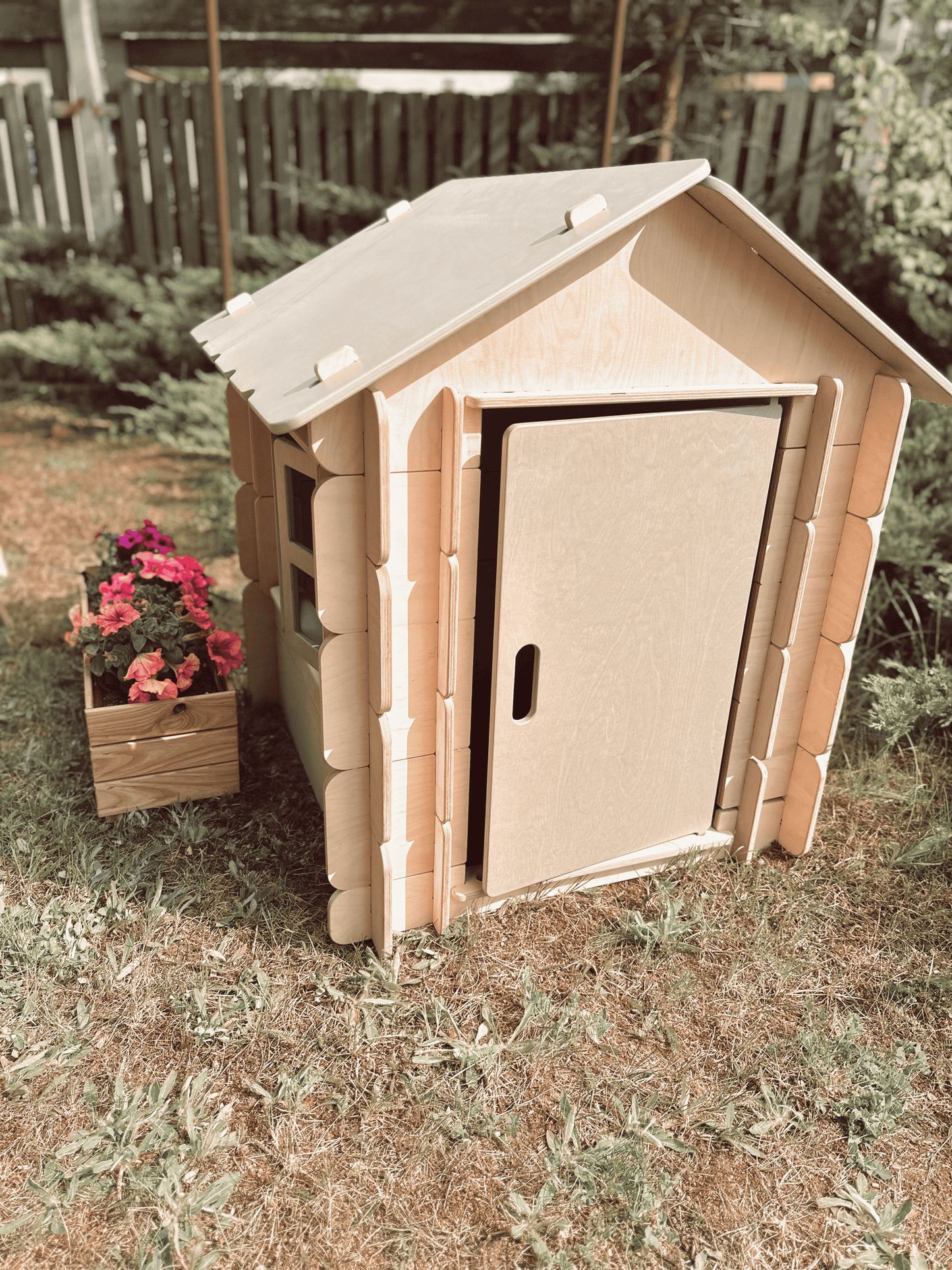 Explorer's Chalet-Style Wooden Playhouse