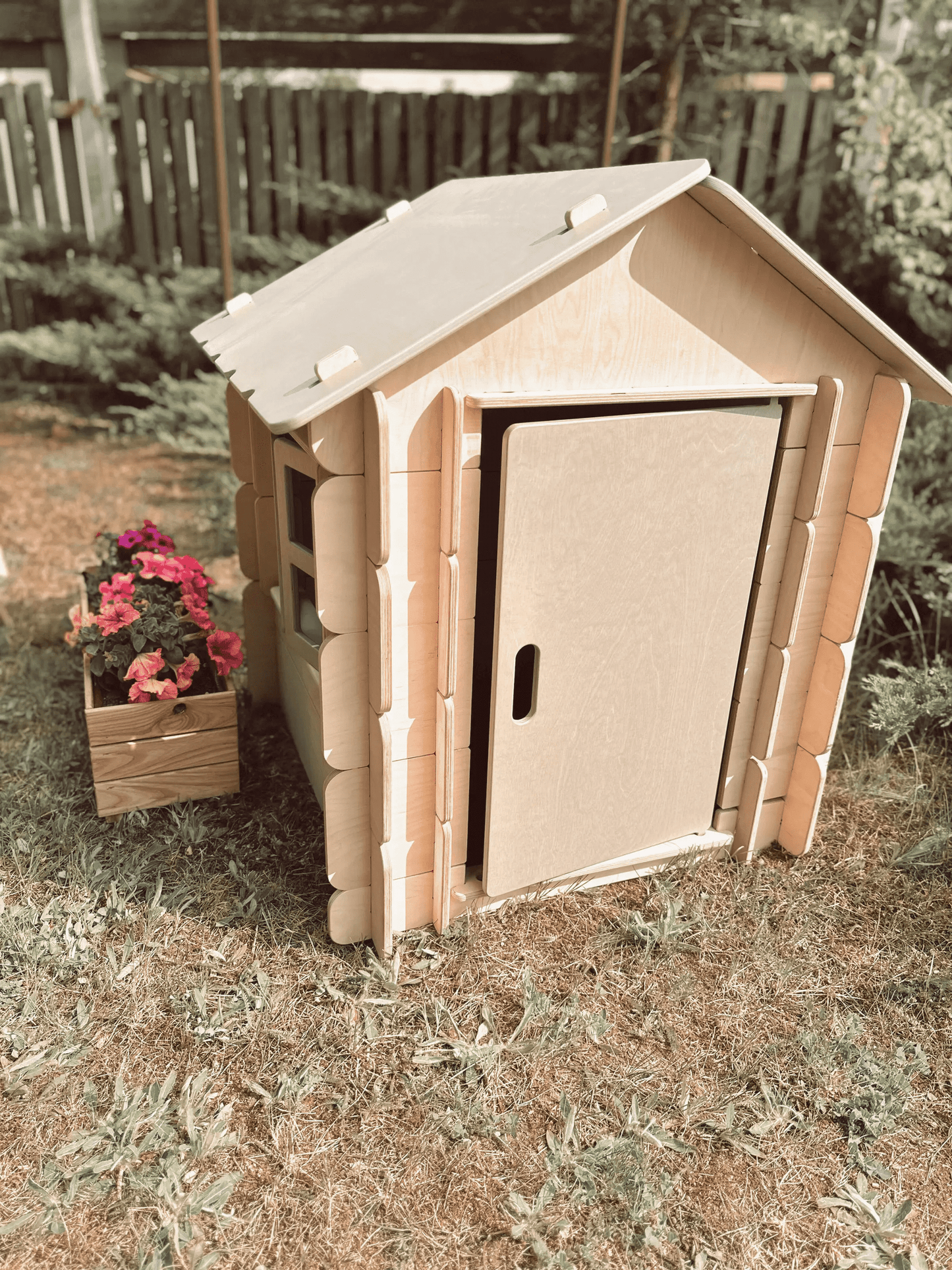 Naturalist's Chalet-Style Wooden Playhouse