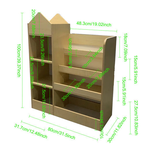 Linguist’s Wooden Bookshelf