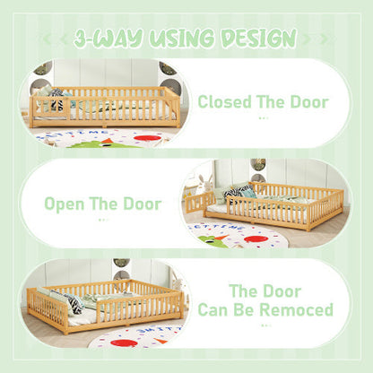 Dreamer’s Wooden Floor Bed