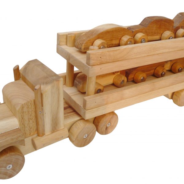 Engineer’s Wooden Car Transport Truck