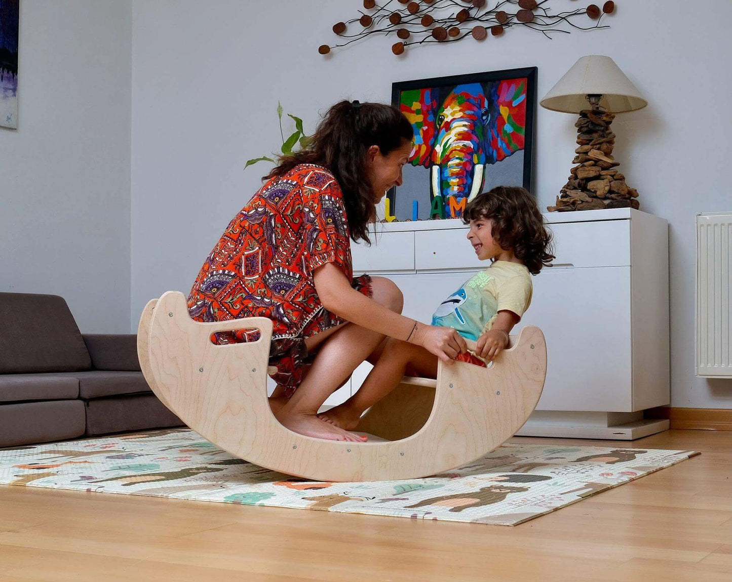 Engineer’s Wooden Balance Rocker & Table