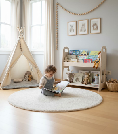 Linguist’s Wooden Bookshelf