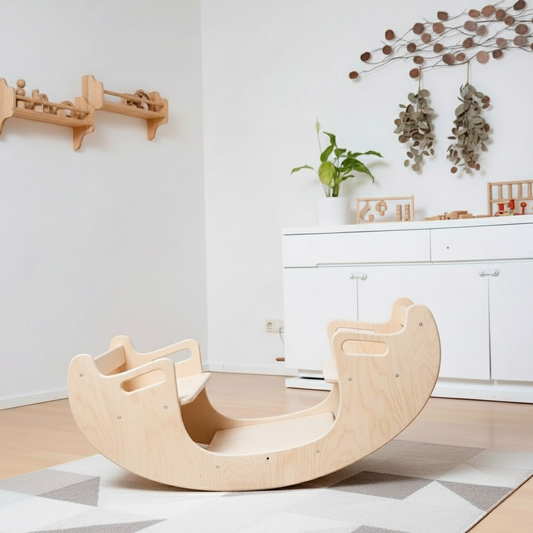 Engineer’s Wooden Balance Rocker & Table