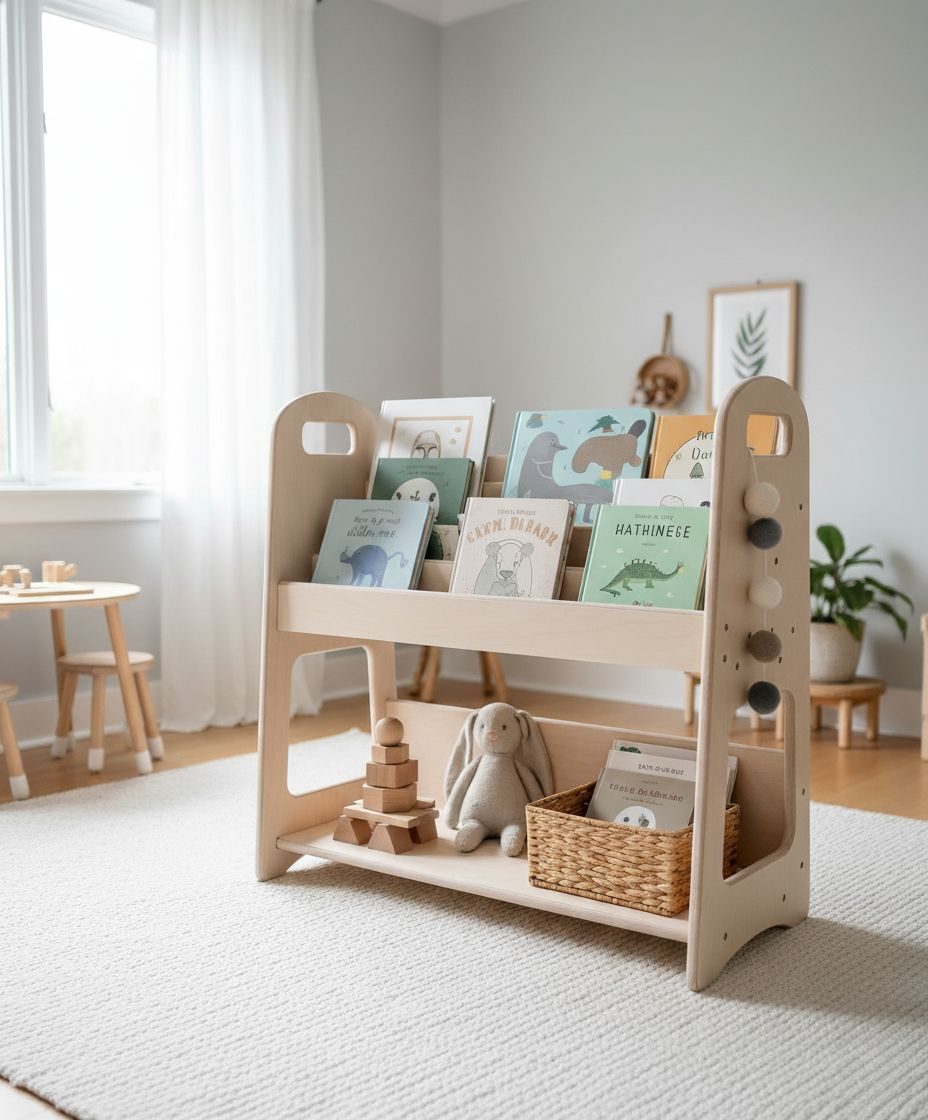 Linguist’s Wooden Bookshelf