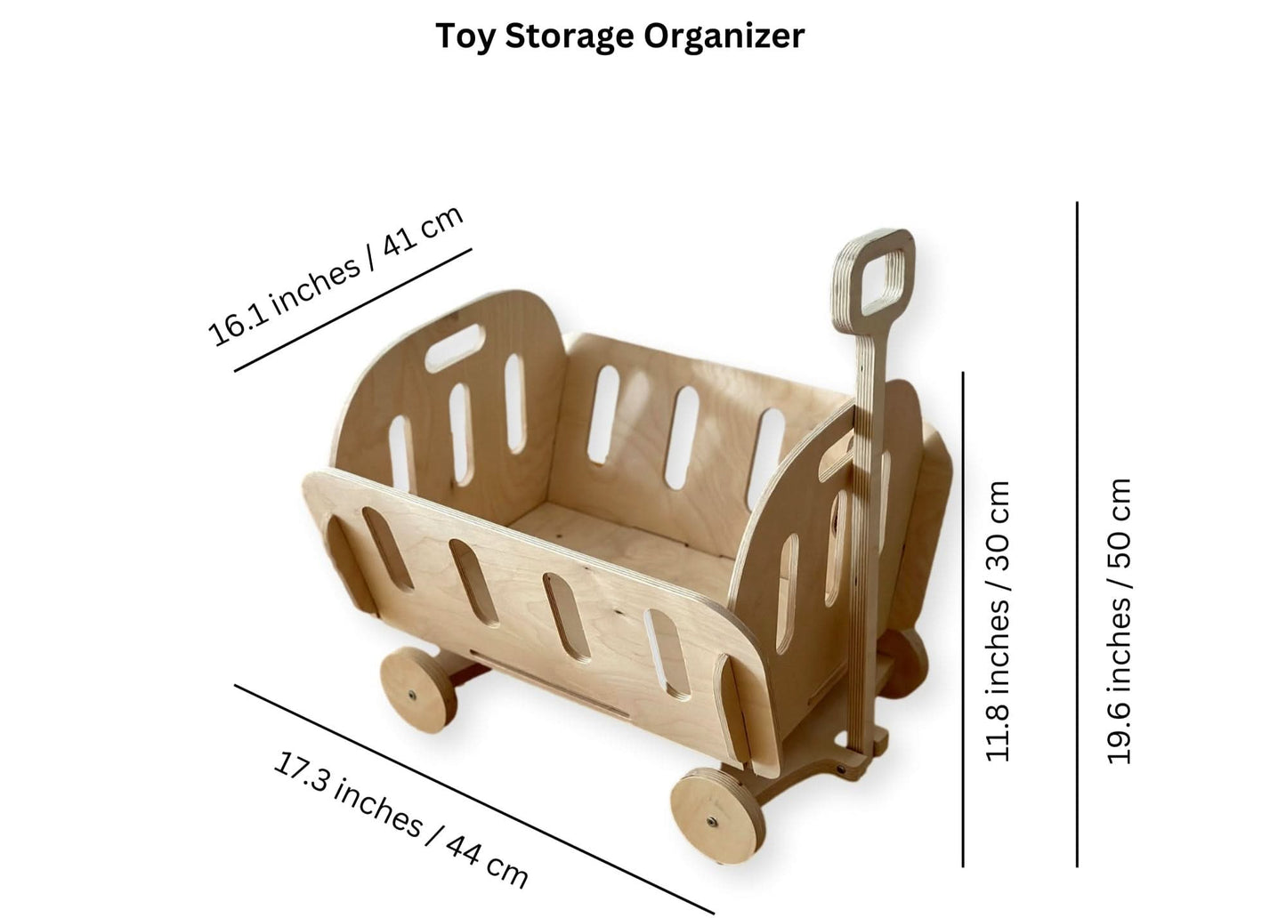 Architect’s Wooden Toy Storage Wagon