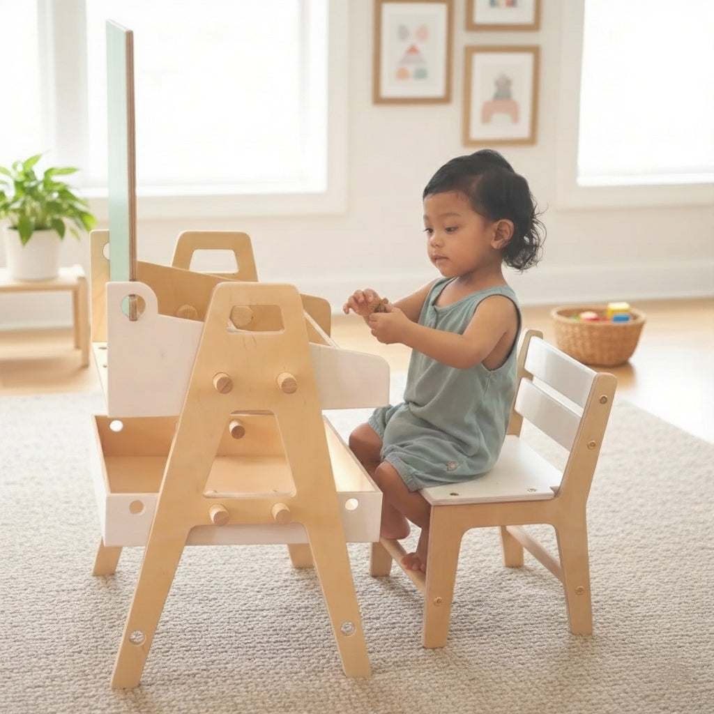 Artist’s Chalkboard Creativity Table