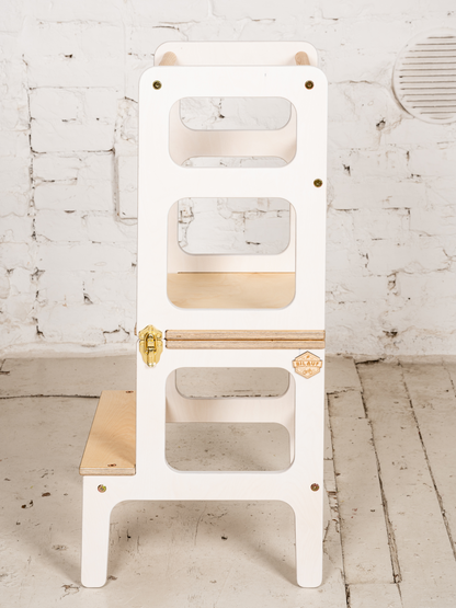 Architect's Learning Tower & Table - White Edition