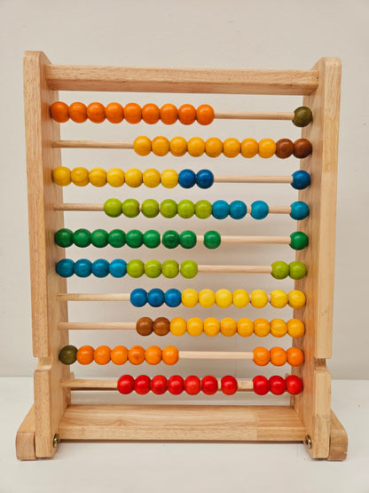 Mathematician’s Wooden Bead Abacus