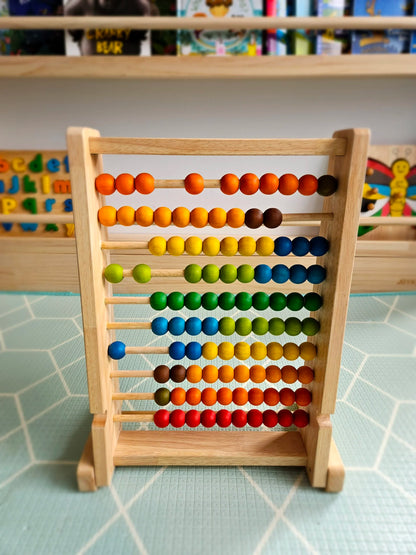 Mathematician’s Wooden Bead Abacus