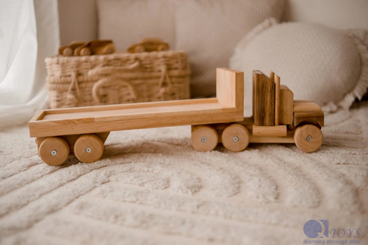 Engineer’s Wooden Log Truck