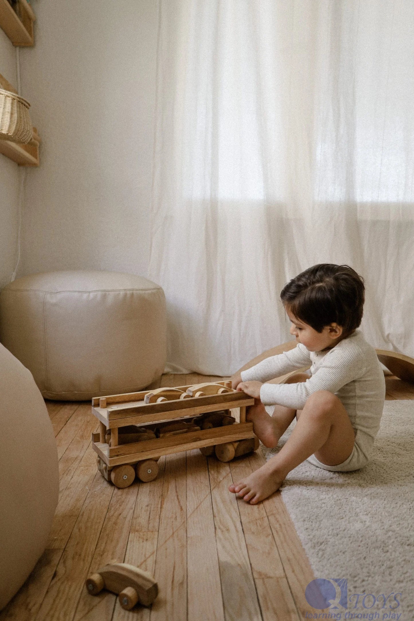 Engineer’s Wooden Car Transport Truck