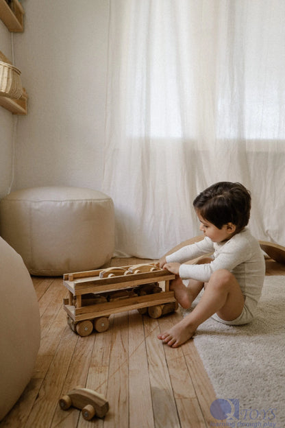 Engineer’s Wooden Car Transport Truck