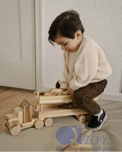Engineer’s Wooden Car Transport Truck