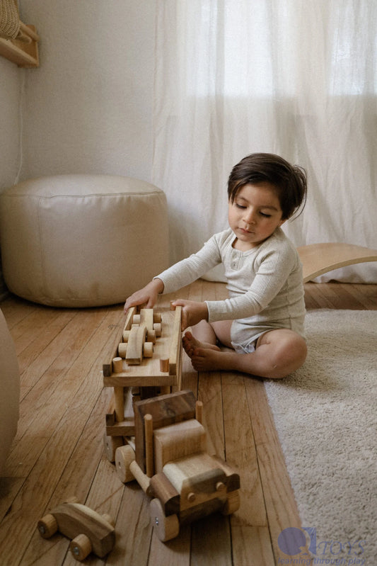 Engineer’s Wooden Car Transport Truck