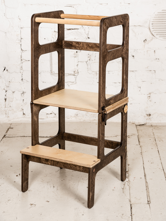 Architect's Learning Tower & Table - Brown Edition
