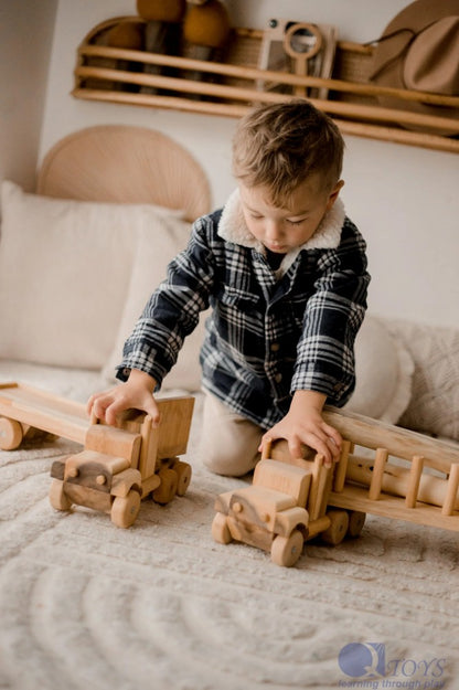 Engineer’s Wooden Log Truck