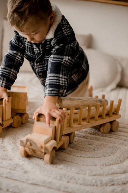 Engineer’s Wooden Log Truck