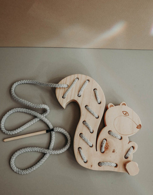 Naturalist's Squirrel Lacing Toy