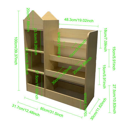 Linguist’s Wooden Bookshelf