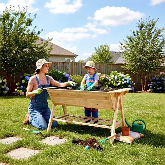 Naturalist’s Wooden Garden Planter